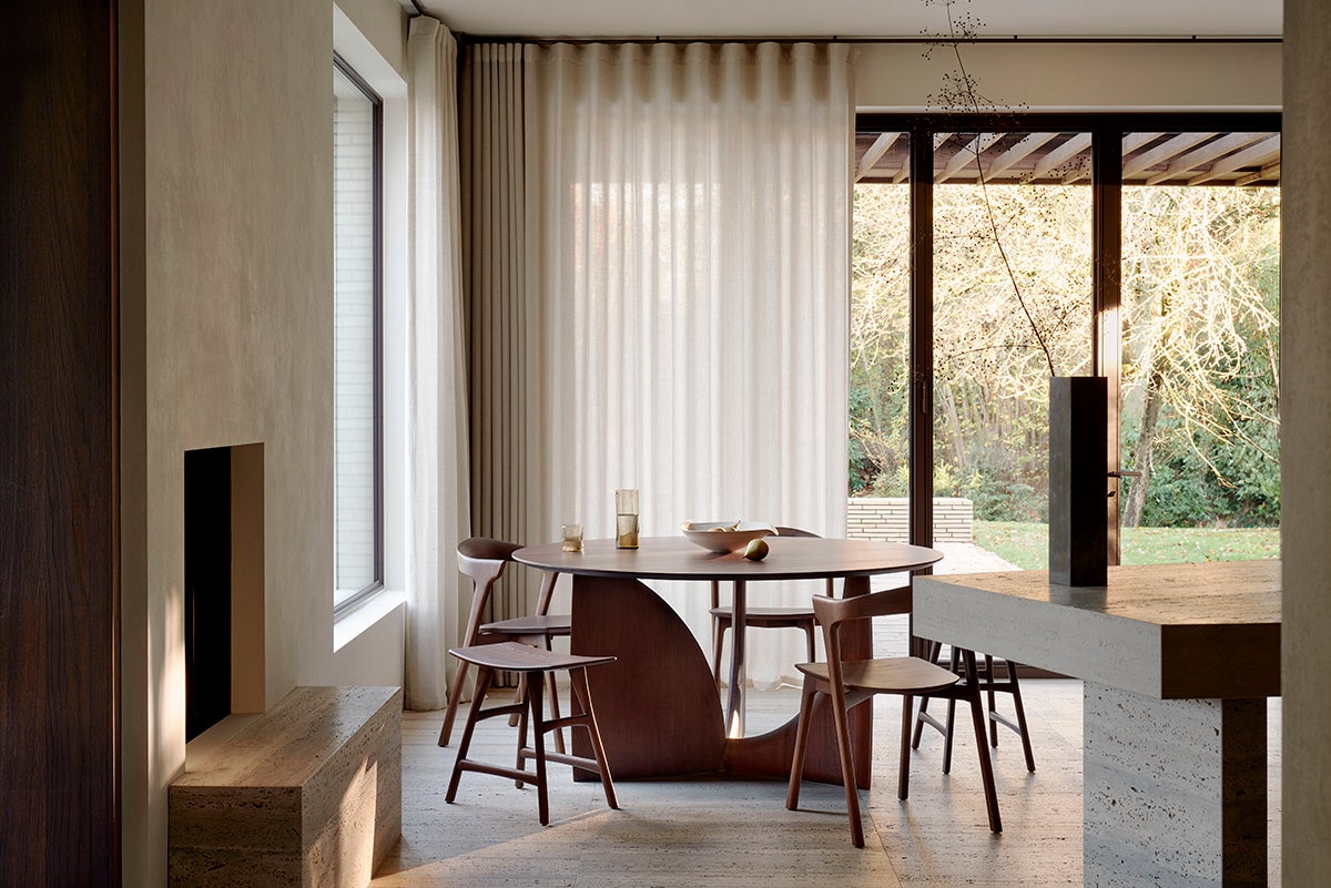 Geometric bord och Osso pall från Ethnicraft