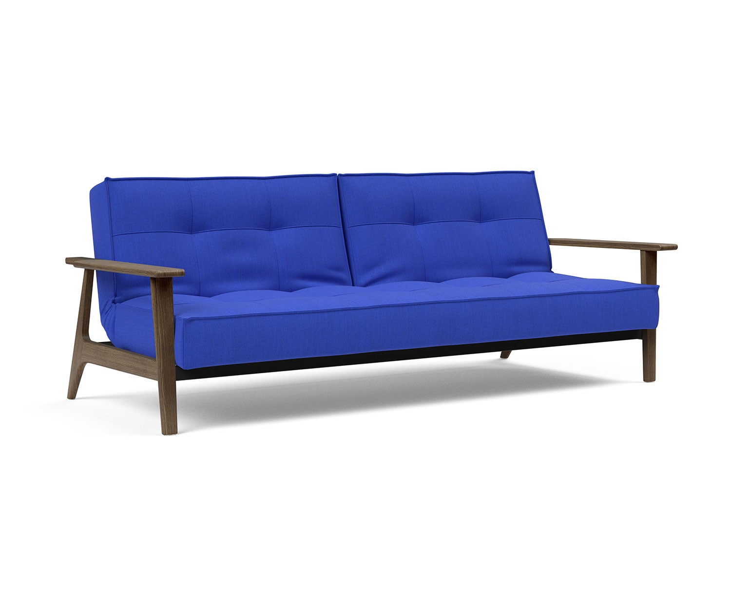 Splitback Frej Bäddsoffa Rökt Ek i tyget 512 Elegance Ultramarine