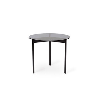 fromabove-sidetable-steel-black-greyglass-52cm-warm-nordic