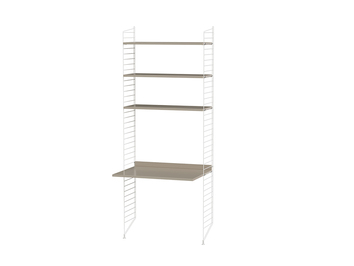 String kombination skrivbord A Beige/ Vit