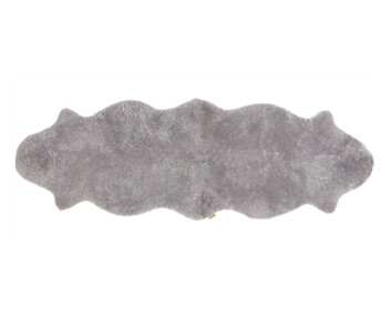 Ella Korthårigt Fårskinn 200x60 Granit