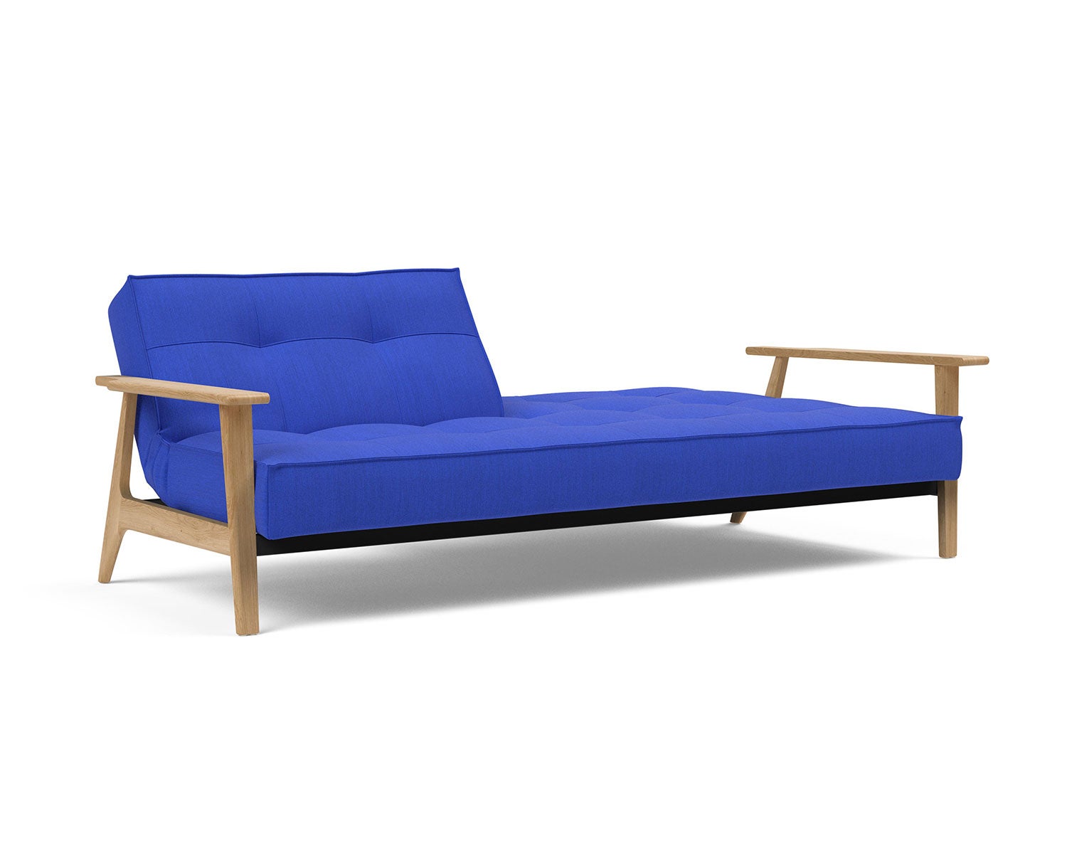 Splitback Frej Bäddsoffa Ek i tyget 512 Elegance Ultramarine
