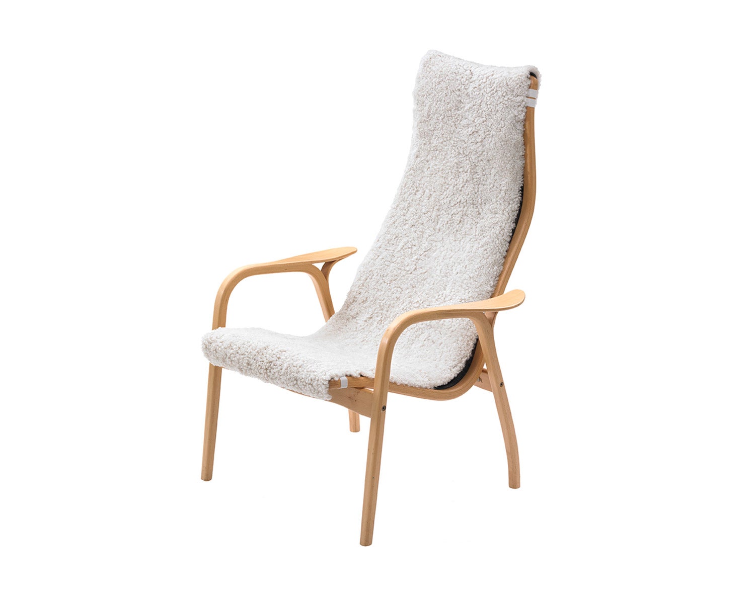 Stolsöverdrag i fårskinn till Lamino fåtölj