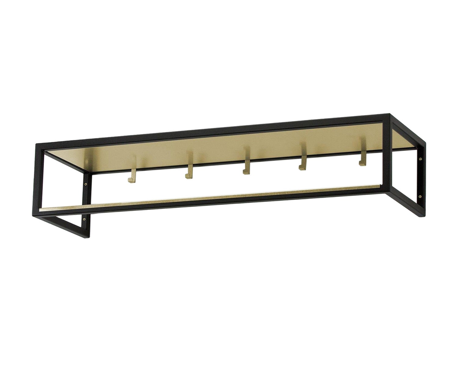 Hallhylla_11_Svart-Mässing