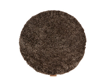 Jill stolsdyna vadderad 38 cm rund i färg cappuccino från Shepherd