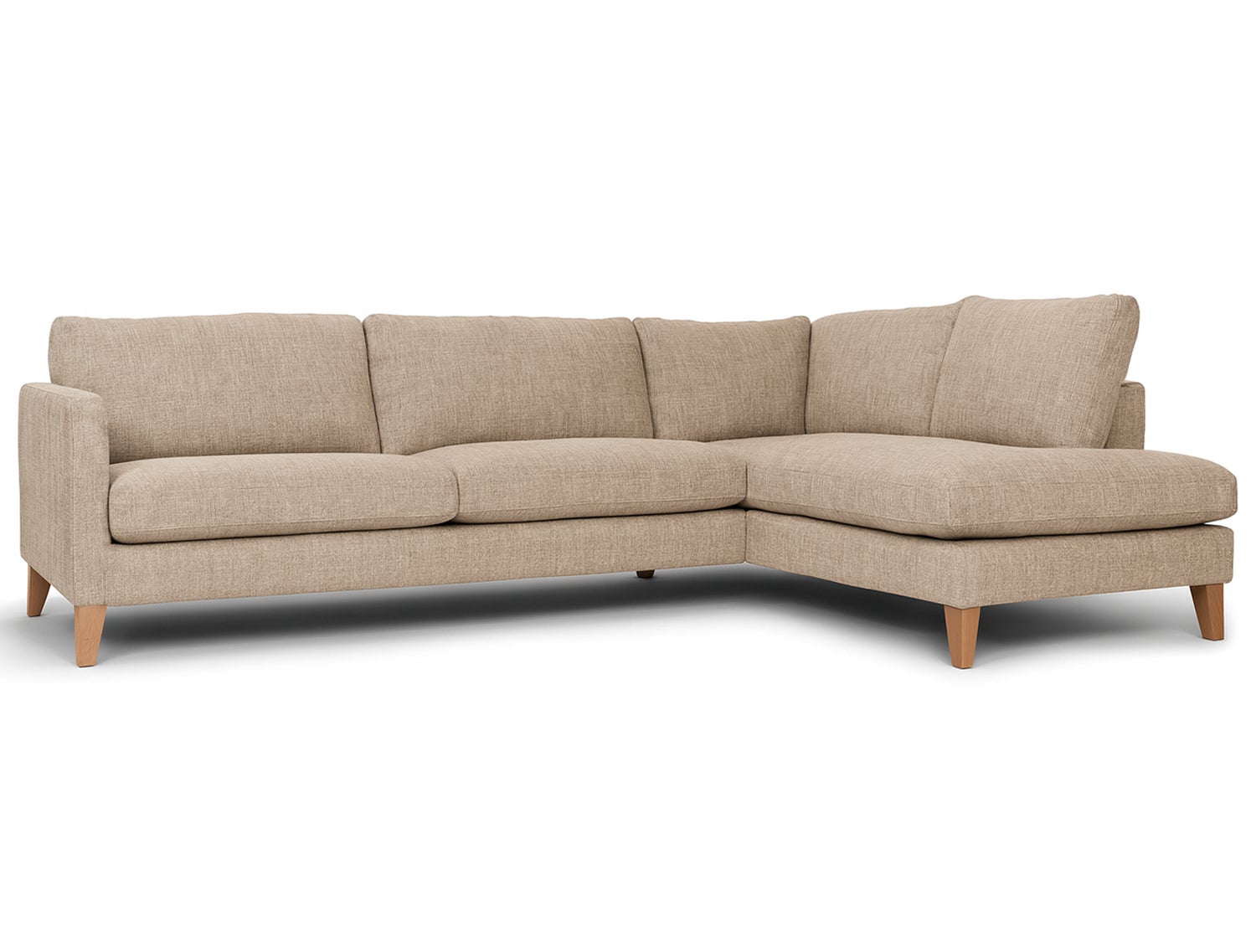 SITS Impulse soffa Set 4  med öppet avslut i beige tyg