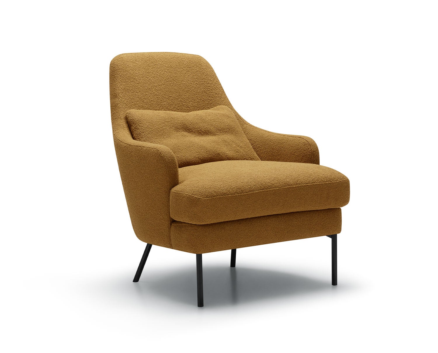 Alice Fåtölj i tyget Willow 3 Mustard