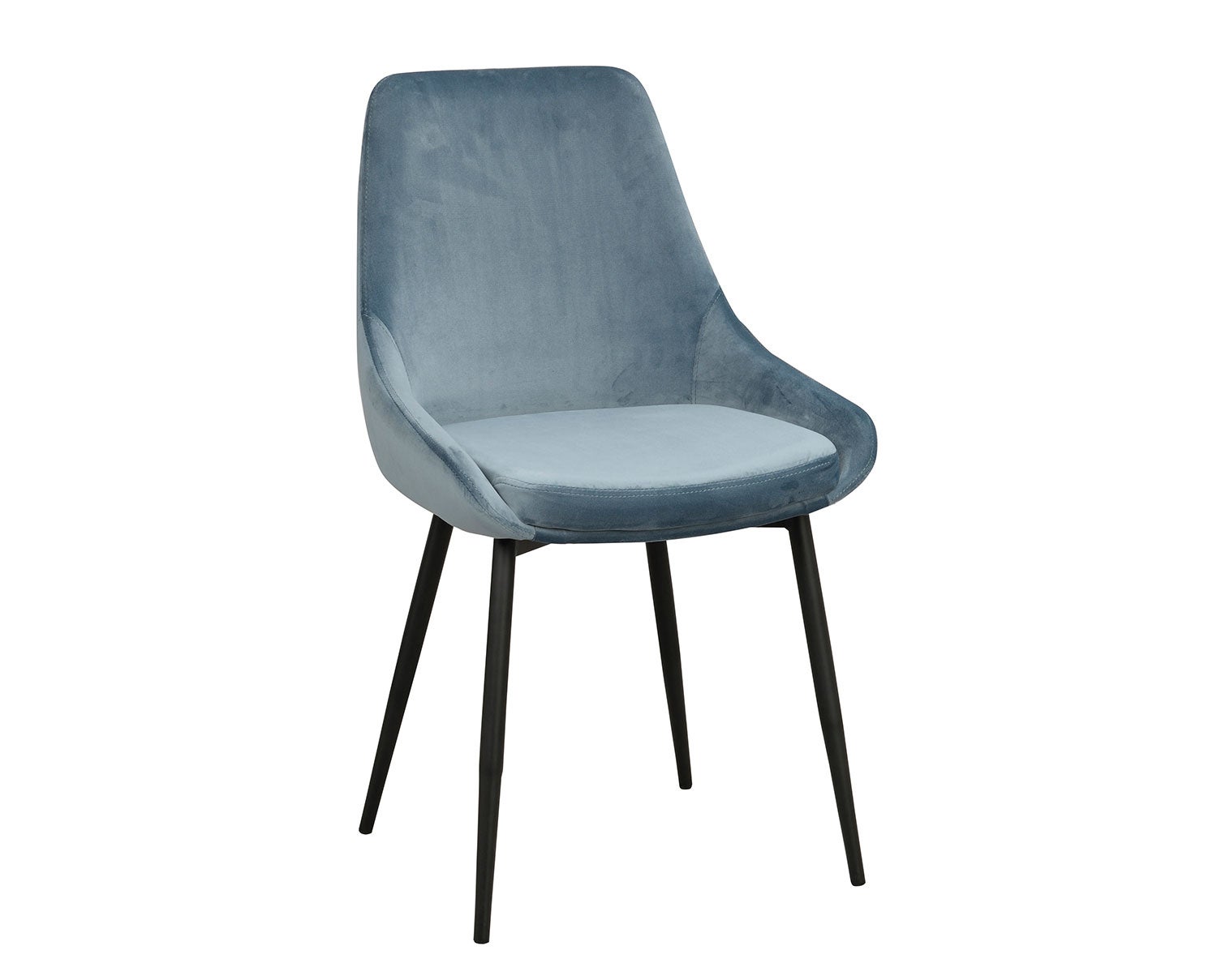 Sierra stol i blå sammet