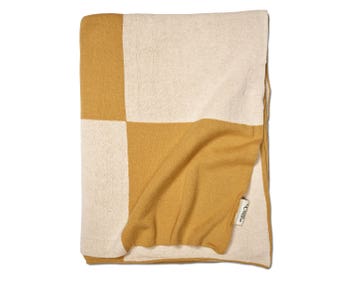 Square pläd från Classic Collection i färg gul