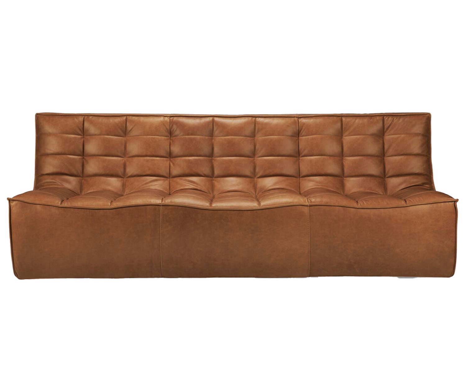 N701 Soffa 3-sits Läder Old Saddle