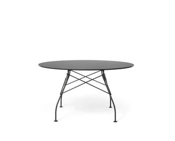 Glossy-outdoor-bord-D128-Black-Kartell