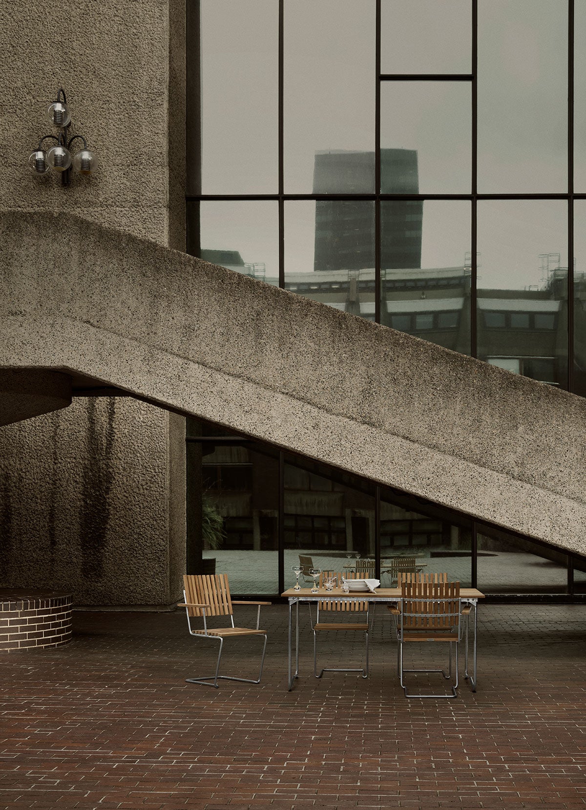 Grythyttan-Bovik-Chair-Table-Teak-Hot-Dip-Galvanized-Lifestyle