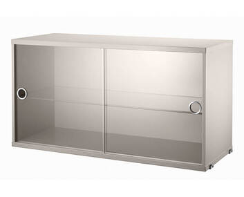 String Vitrinskåp 78x30 Beige