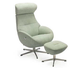 Globe Fåtölj med fotpall