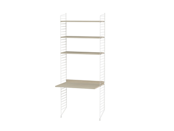 String kombination skrivbord A Ask/ Vit