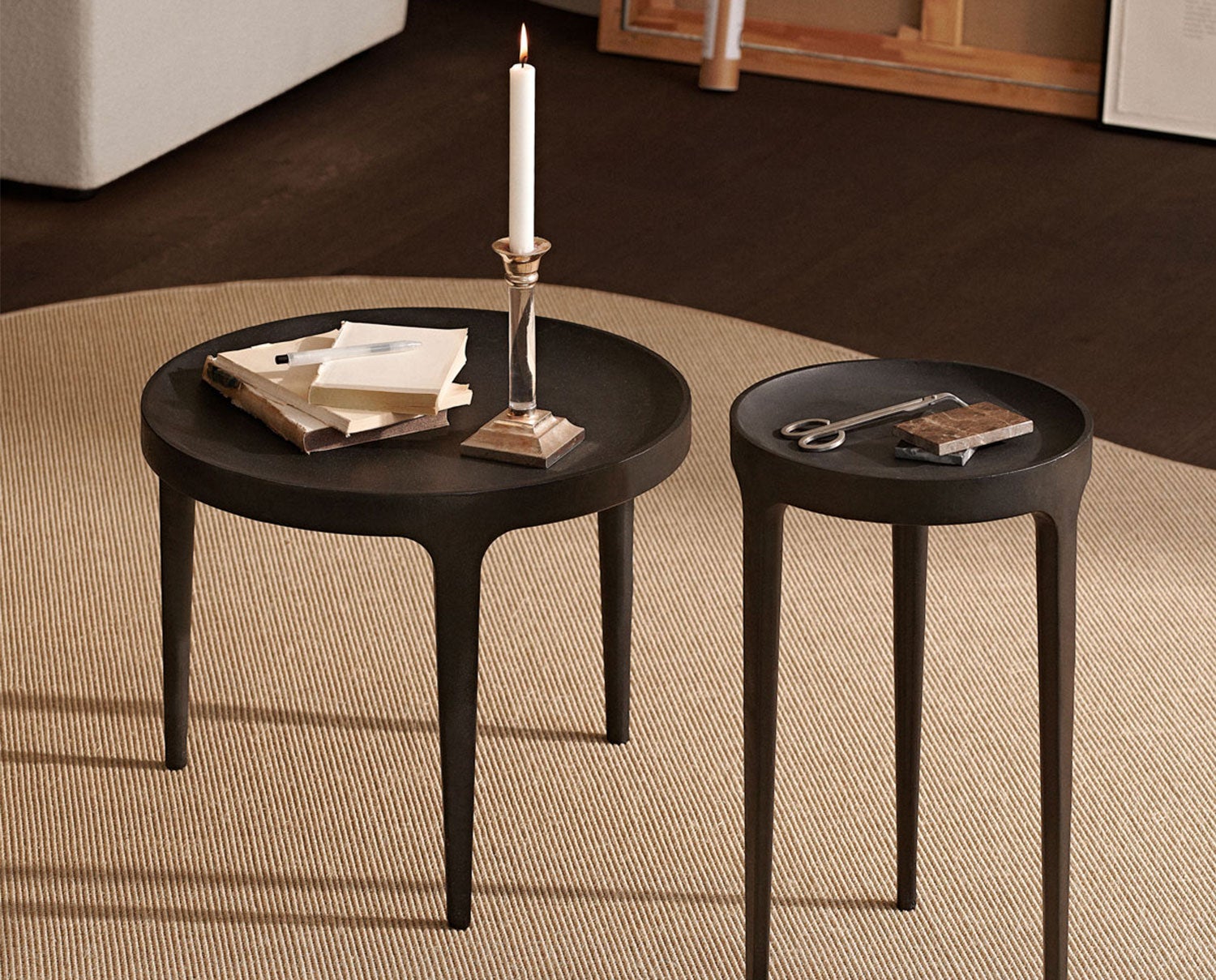 Ghost Soffbord i olika storlekar på jutematta