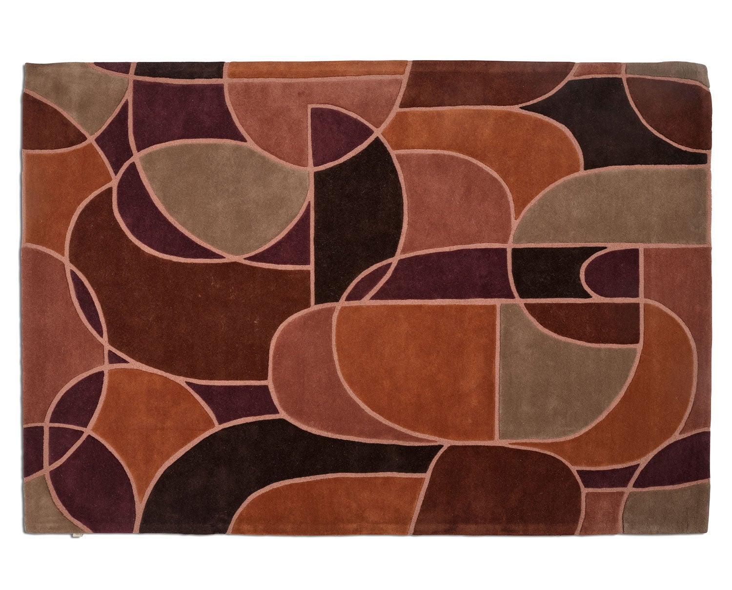 Modern Abstract Matta i färgen Multi Rost