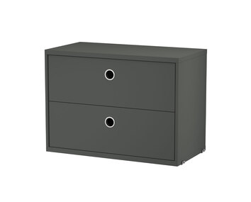 String Lådhurts 58x30 Mörkgrå