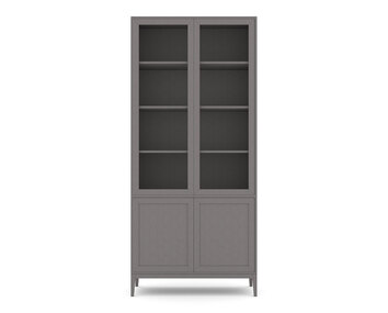 Edge 2.0 Vitrinskåp 4 Dörrar Grey