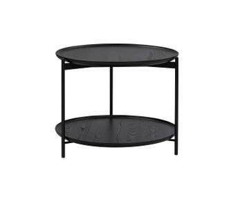 Soffbordet Plateau, i svartbetsad ask. Diameter 58. Höjd 45.