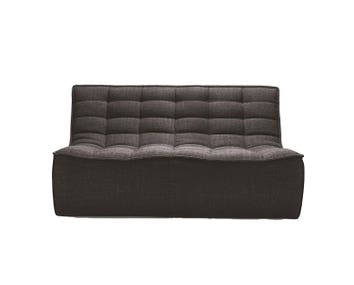 N701 Soffa 2-sits Tyg Dark Grey