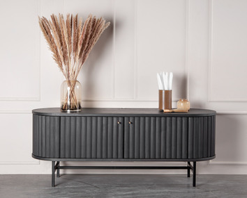 Velvet HIFI mediabänk / tv bänk i massiv ek eller ask | Kristensen Kristensen