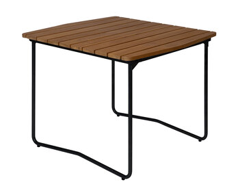 Bord B31 84 i teak med svart stativ