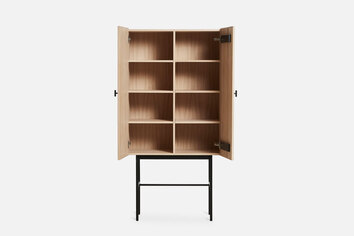 Array Highboard 80 Vitpigmenterad Ek