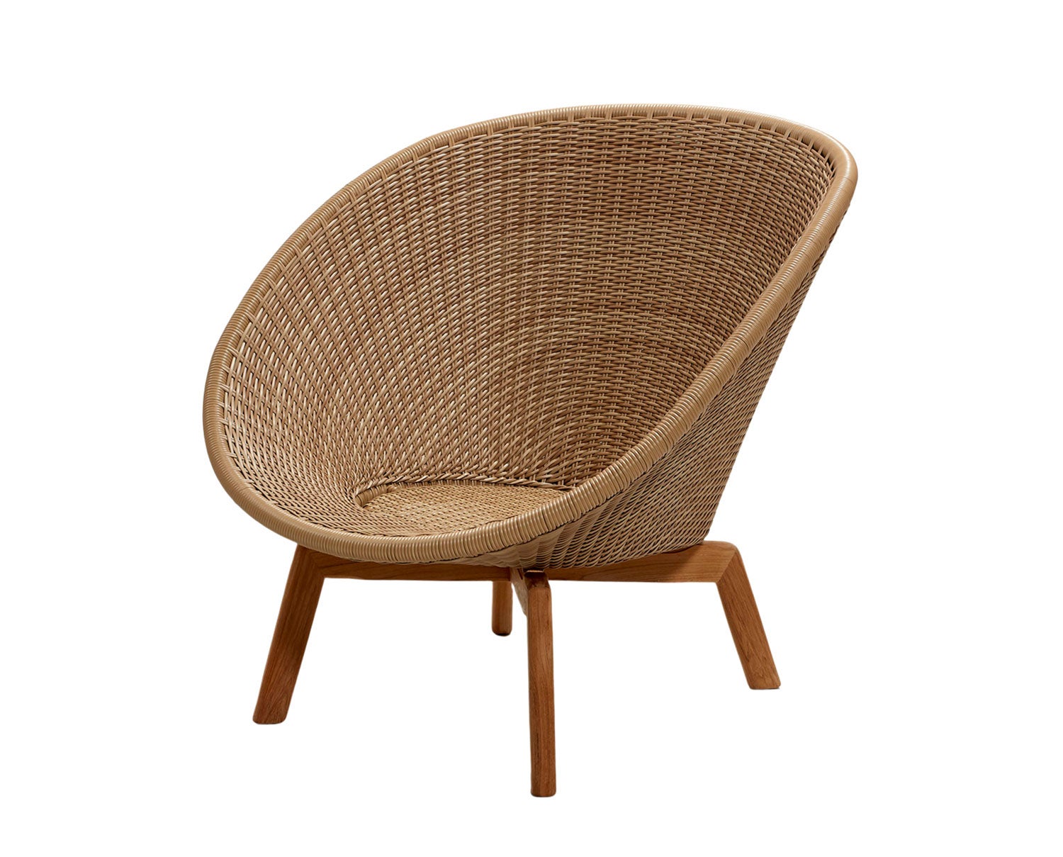 Peacock lounge chair, Teak, UT Natural 5458UT