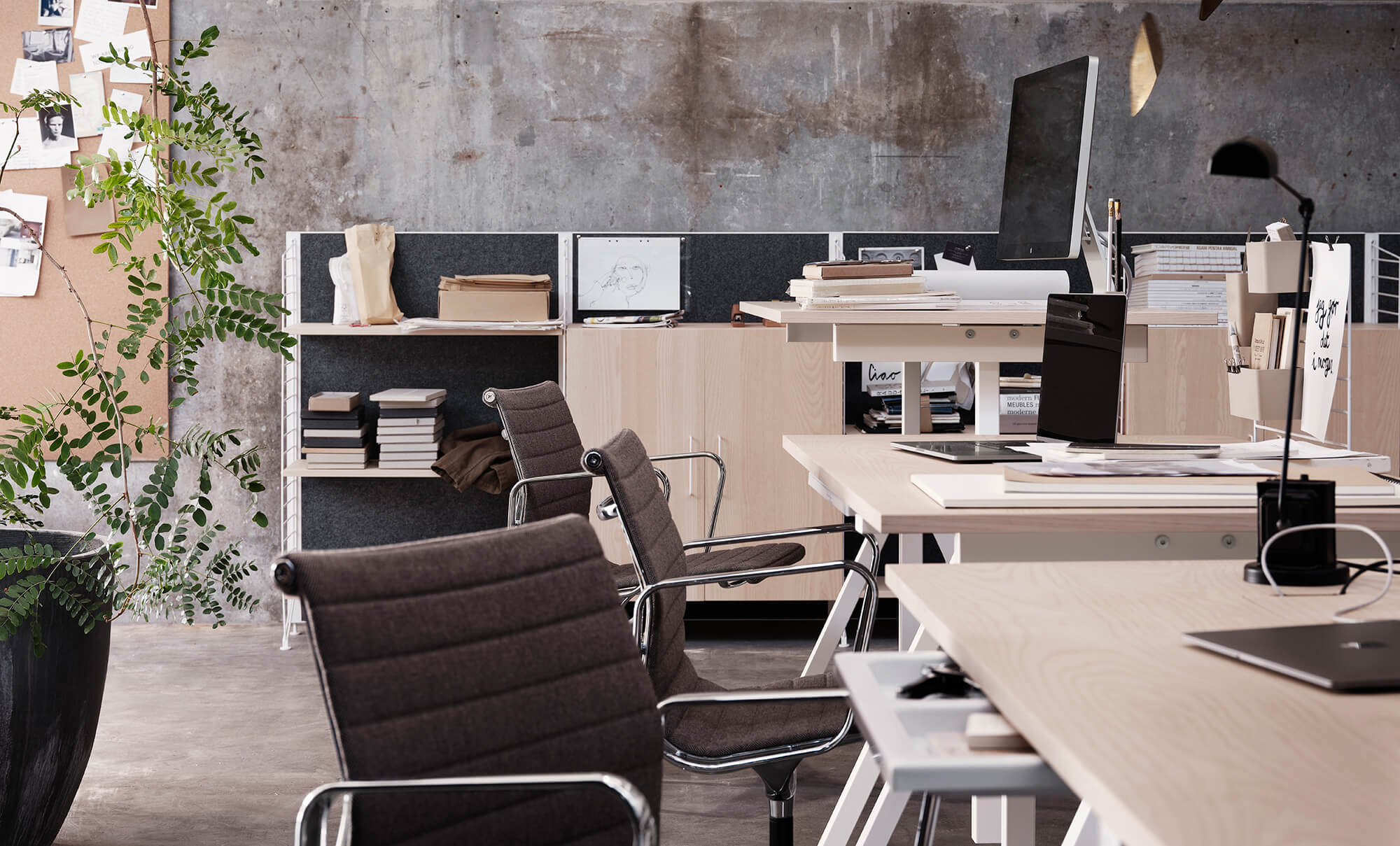 String works i kontorslandskap