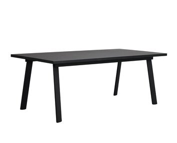 Winnipeg Matbord 200 centimeter Svartbetsad Ek