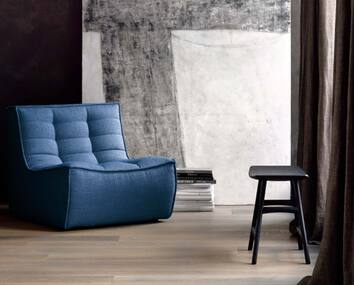 N701 Fåtölj i tyget Blue 