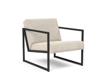 Vikko Fåtölj med armstöd i tyget 597 Corduroy Ivory