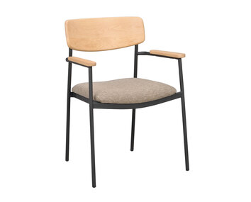 123082_b_Maymont_armchair_oak_dark_beige_black_(stackable)