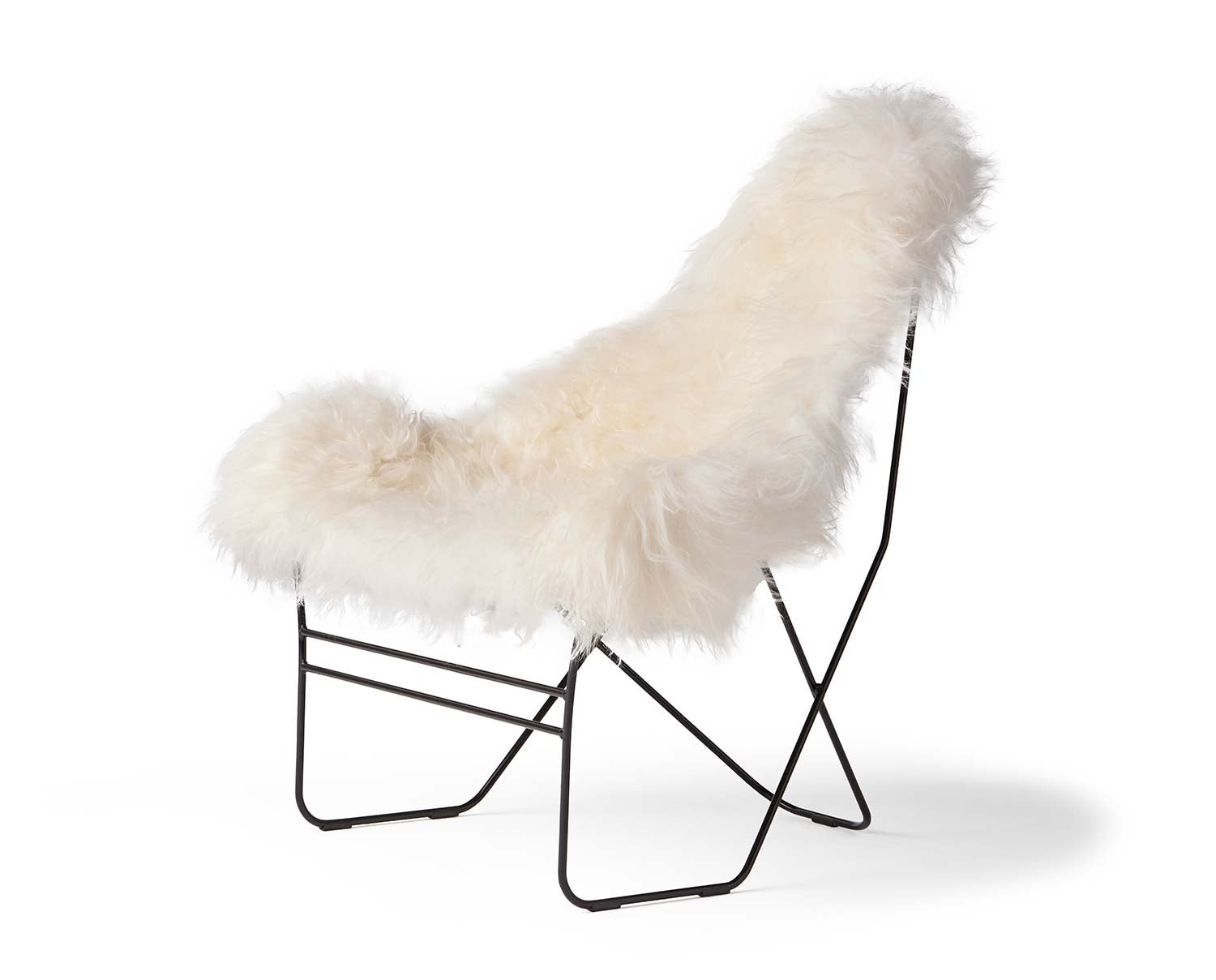 Valhalla Fåtölj Wild White Fårskinn