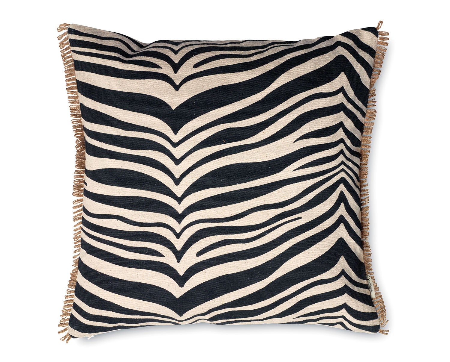 Zebra Kudde 50x50 Svart