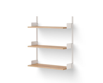 New Works Vägghylla 900 Vit/ Ek