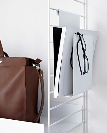 String+ Magasinhållare Vit