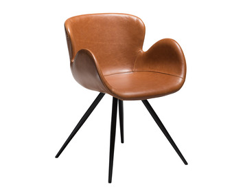 Gaia Stol Ljusbrunt Konstläder