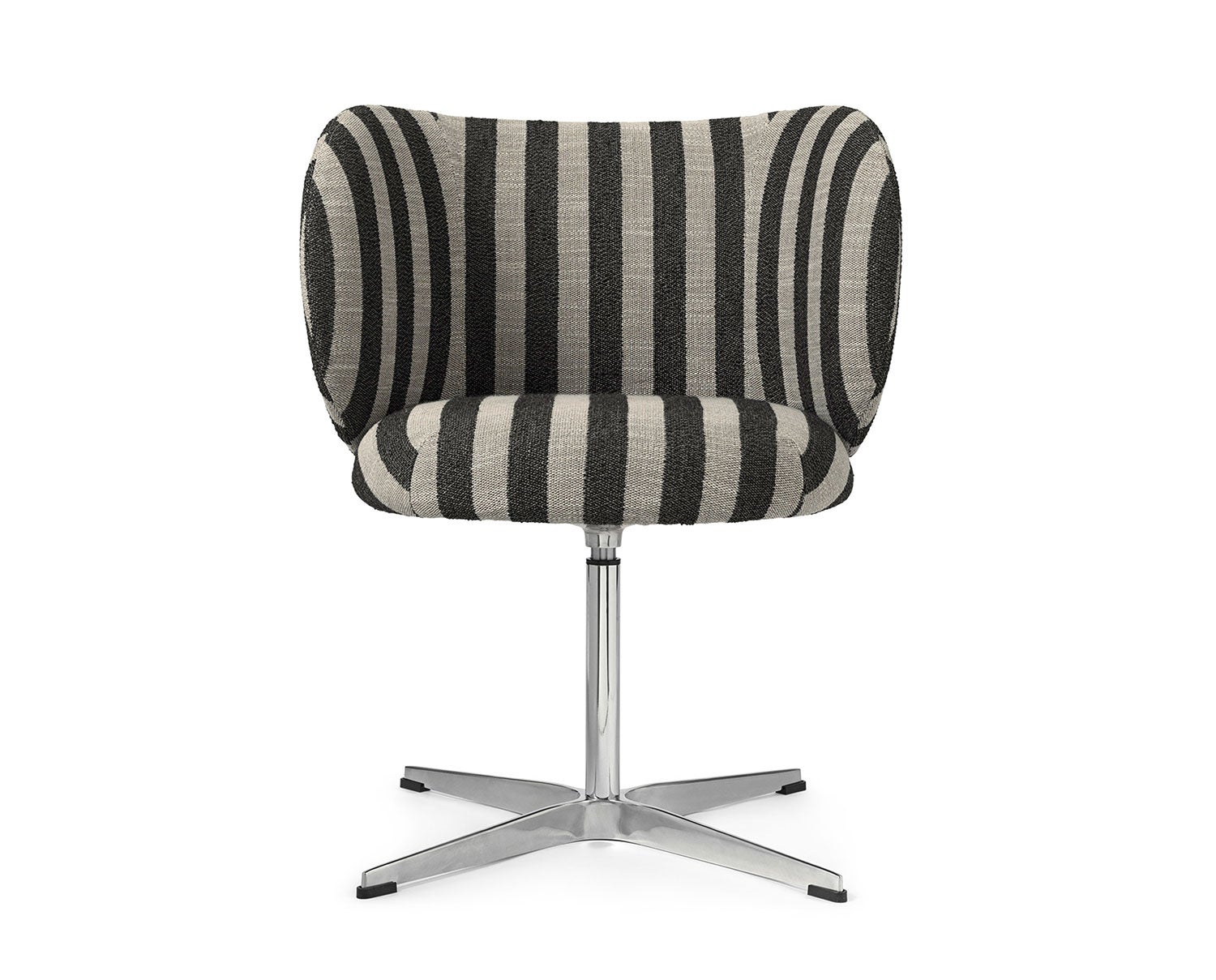 Rico Matstol med snurrfot i tyget Louisiana Sand/Black