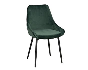 Sierra stol i grön sammet