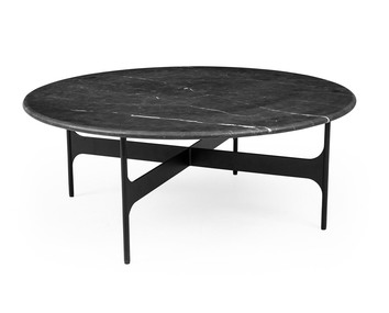 Floema Soffbord 85 Runt Svart Marmor