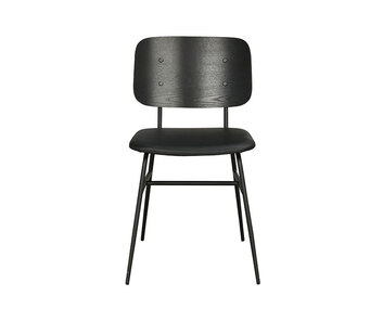 Brent Stol Svart Ask