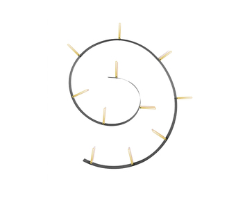 Bookworm Bokhylla 11 Svart Guld