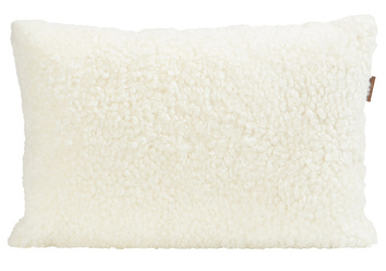 Alice Fårskinnskudde 60x40 Vit
