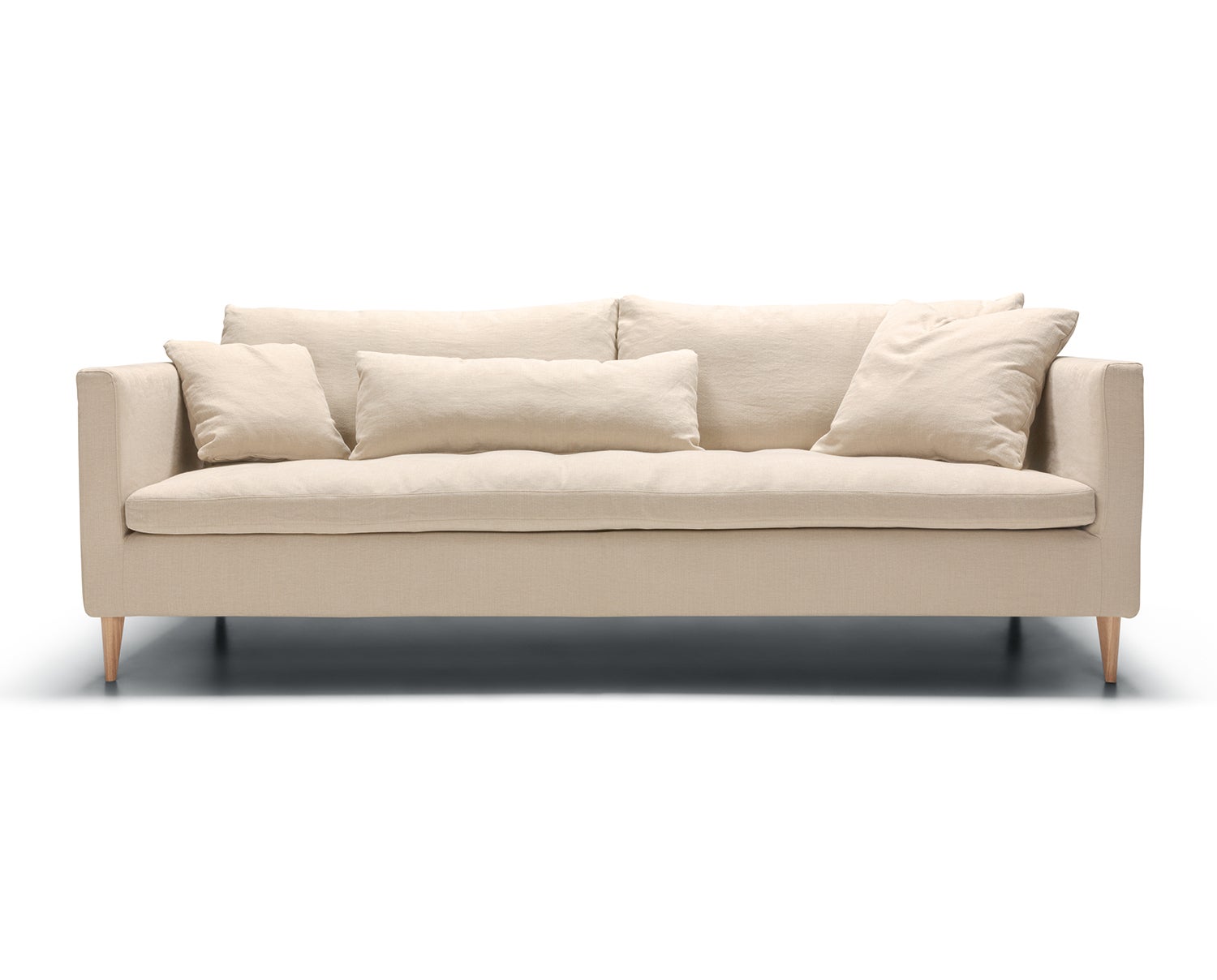 Sits Lill beige soffa 3-sits LCV i tyg Caleido 1419 Natural