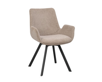 Norwell Karmstol med snurr Beige