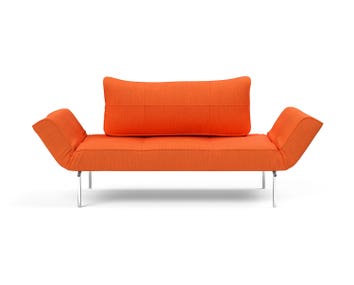 Zeal Bäddsoffa med strawben i tyget 510 Elegance Orange