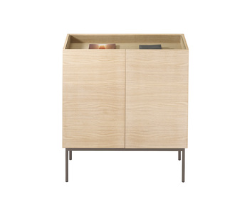 Luc-skap-100-P2-oak-Nougat-Glastopp-2