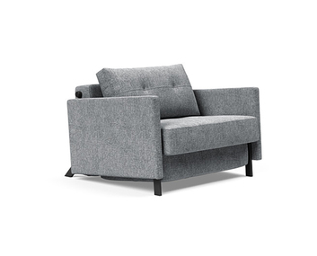 Cubed 02 bäddfåtölj m armstöd | 565 Granite